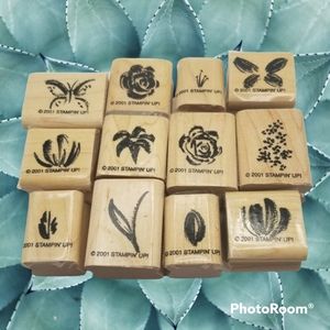 Stampin' Up! Watercolor Minis Rubber Stamps Set of 12